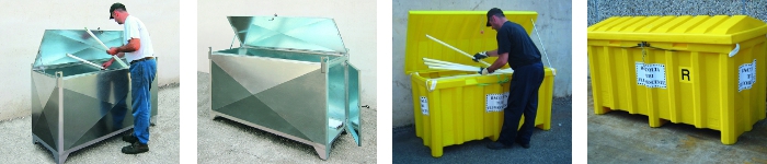 picture of fluorescent tube containers