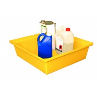 Polyethylene Open Drip Tray for spills 45L with drums