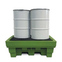 Polyethylene Spill Pallet for 2 Drums