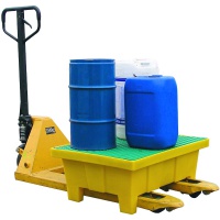 Polyethylene Spill Pallet With Grill- 70 Litre