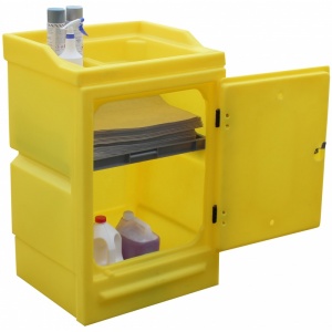 Polythene Work Stand with Door and sump  PWSD