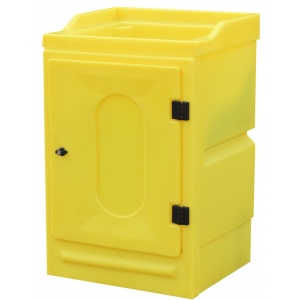 Polythene Work Stand with Locking Door and sump  PWSD