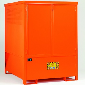 Compact Steel Storage Spill Sump Cabinet for 1 IBC	