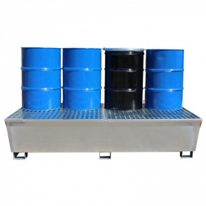 Budget Steel Sump Spill Pallet For 2 x IBC also for drums