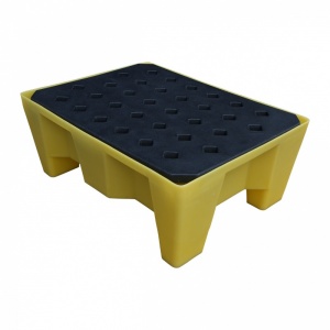 Polyethylene Drip Sump Tray for spills - 70 litre with plastic grid