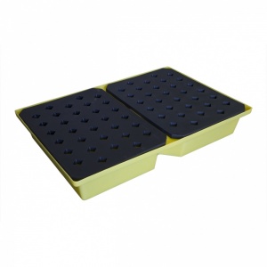 Polyethylene Drip Sump Tray for spills - 100 litre  with grid decking