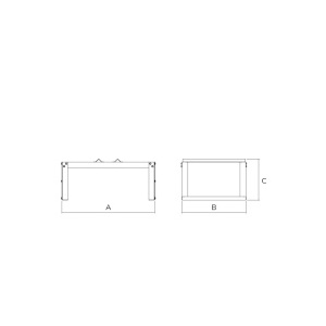 Drum Rack for 1 Drum Drawing