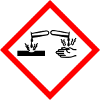 corrosive symbol for sump container