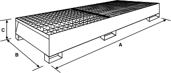dimensions of spill pallet